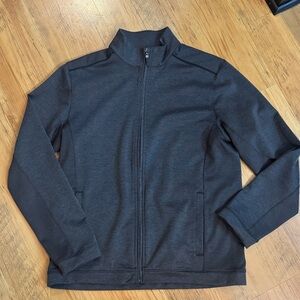 Johnston & Murphy Zip Up Sz M Black/Grey Mens